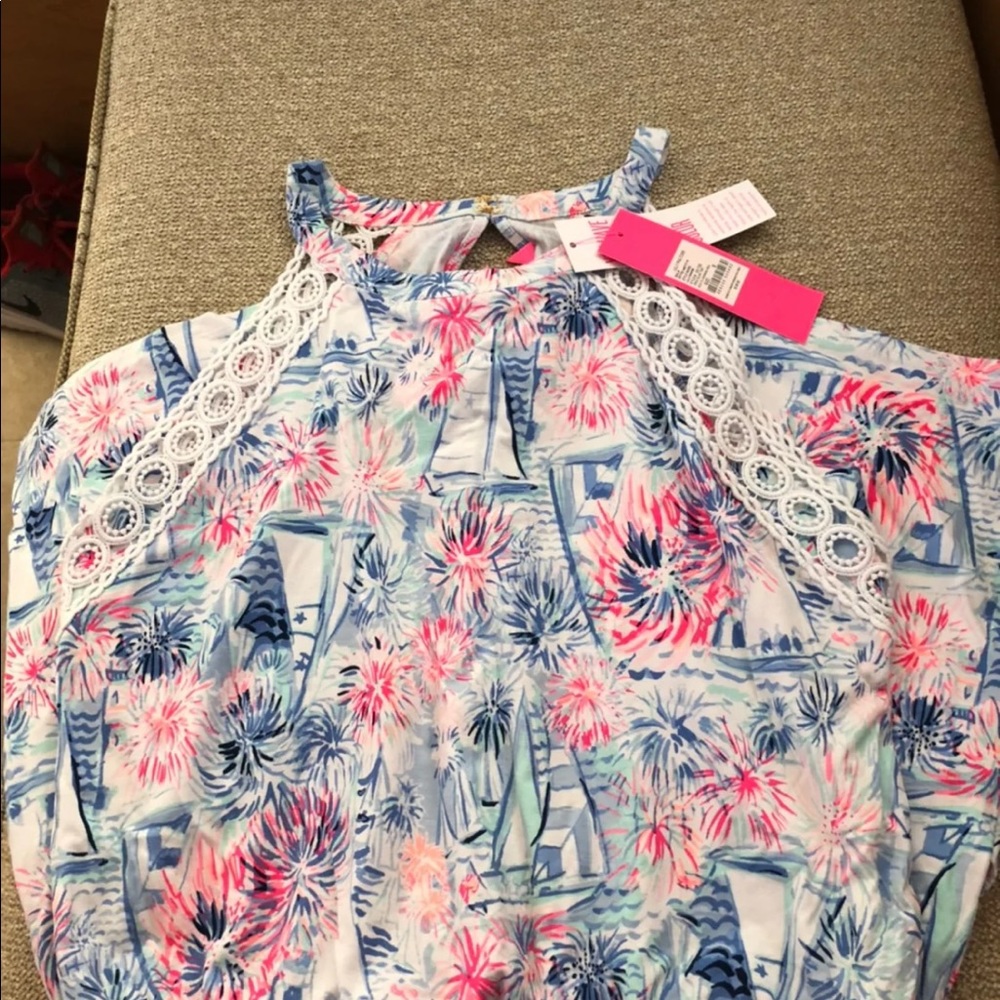 BNWT Lilly Pulitzer LaLa Romper ❤️💥💙